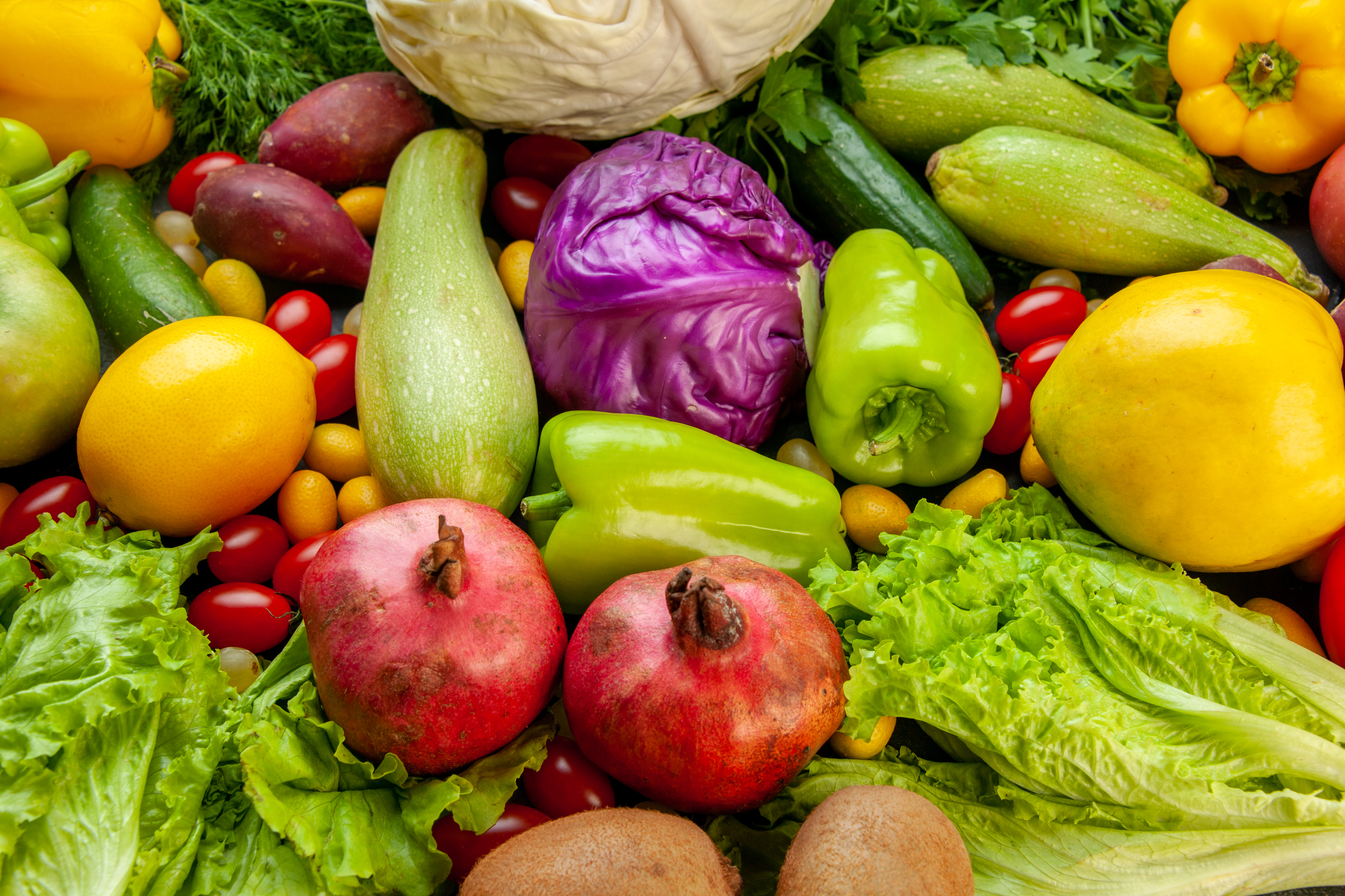 A variety of fresh vegetables